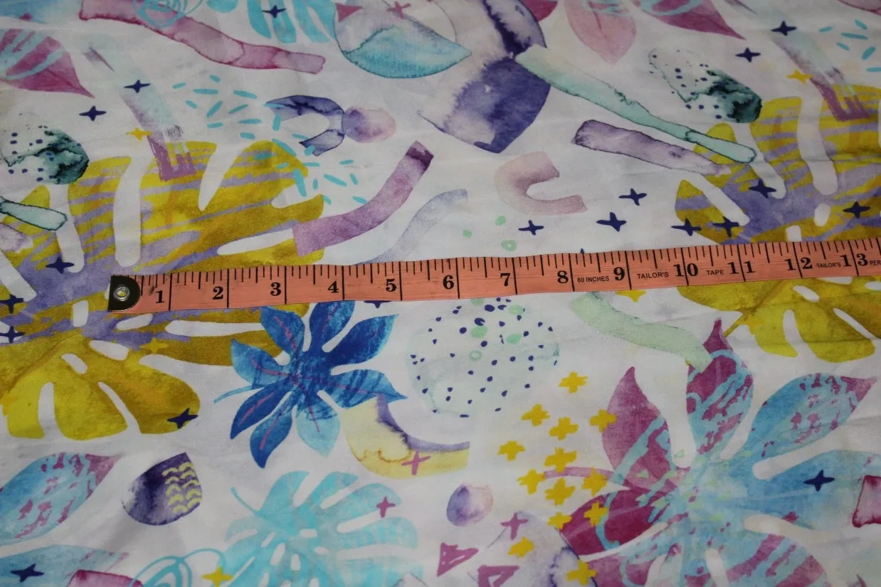 100% PURE SILK SATIN FABRIC 80 GRAMS 20.20MM DIGITAL PRINT  44" wide available in 3 designs