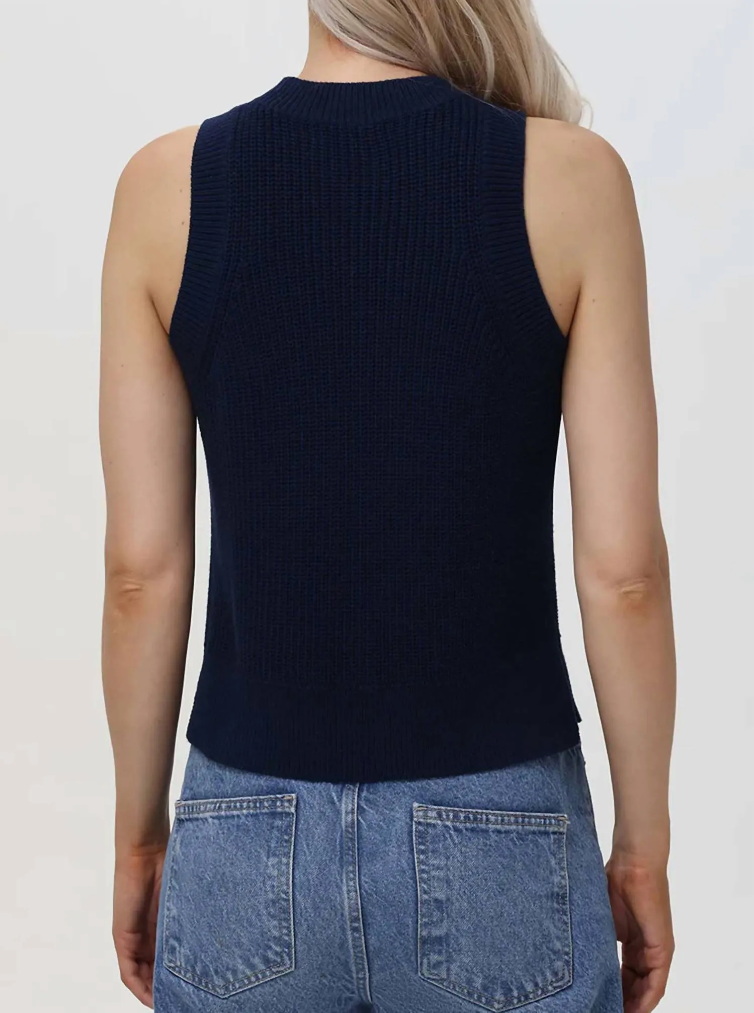 525 America - Demi High Neck Crew Tank Top