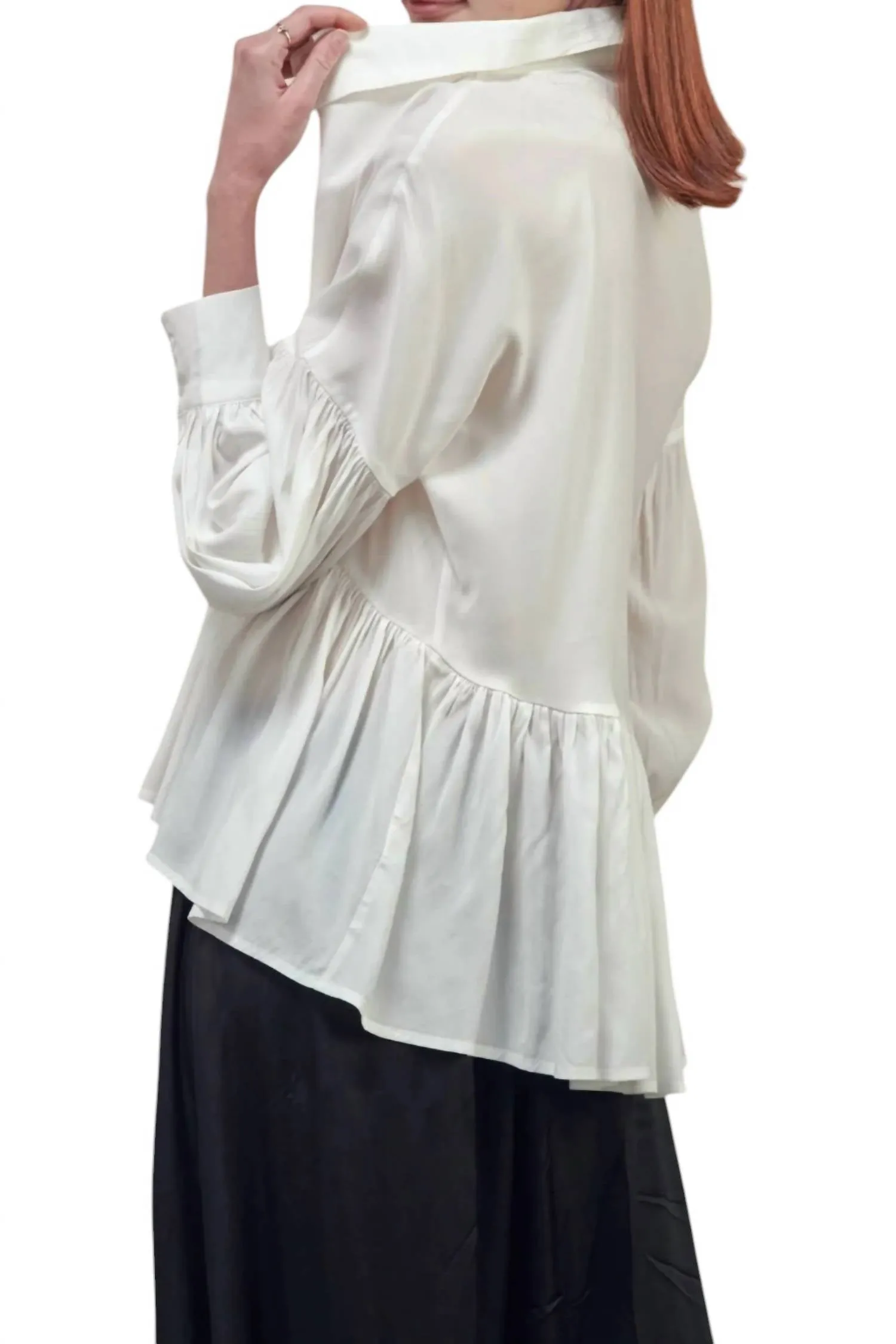 Amente - High And Low Button Bown Shirts