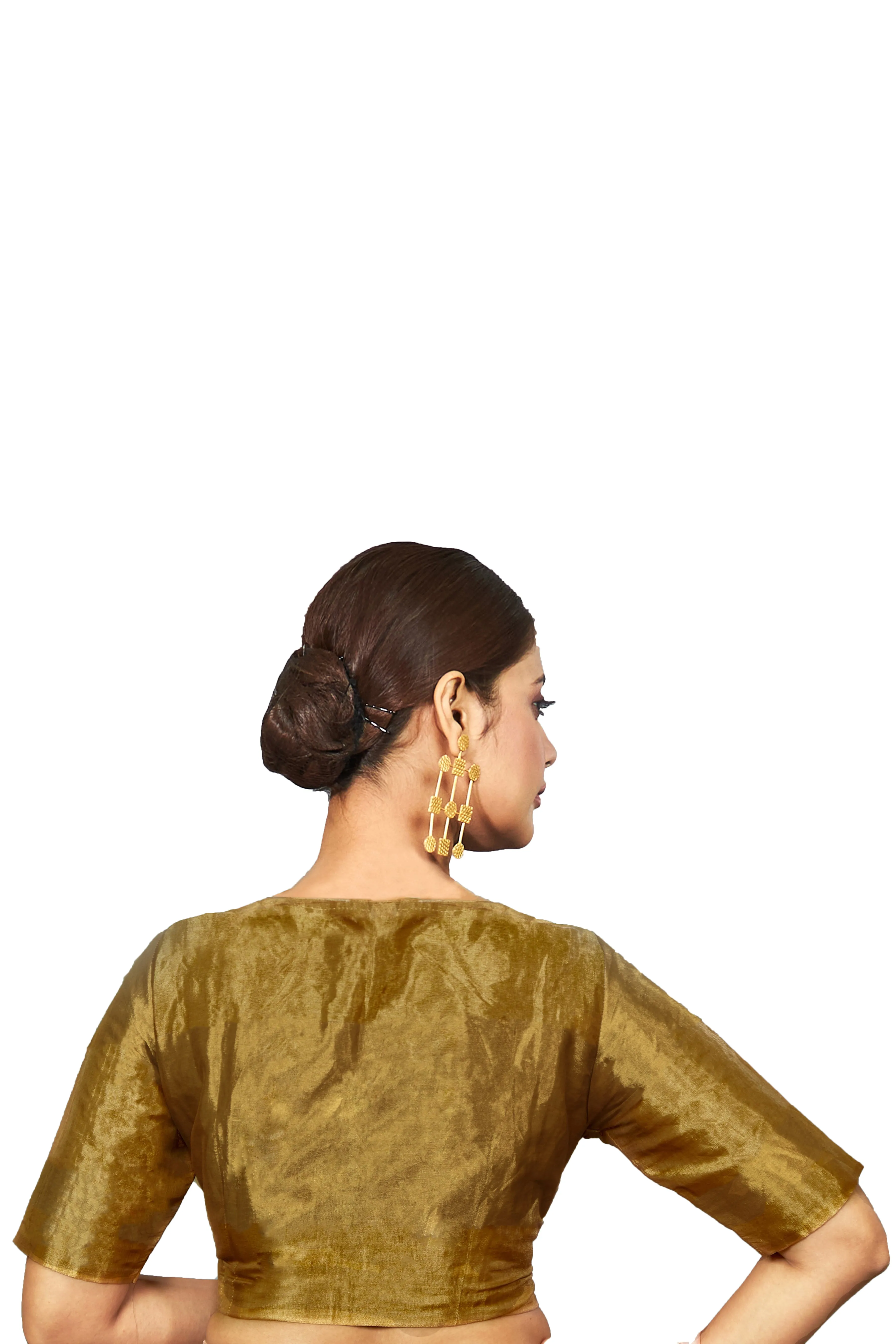 Antique Gold Tissue Blouse