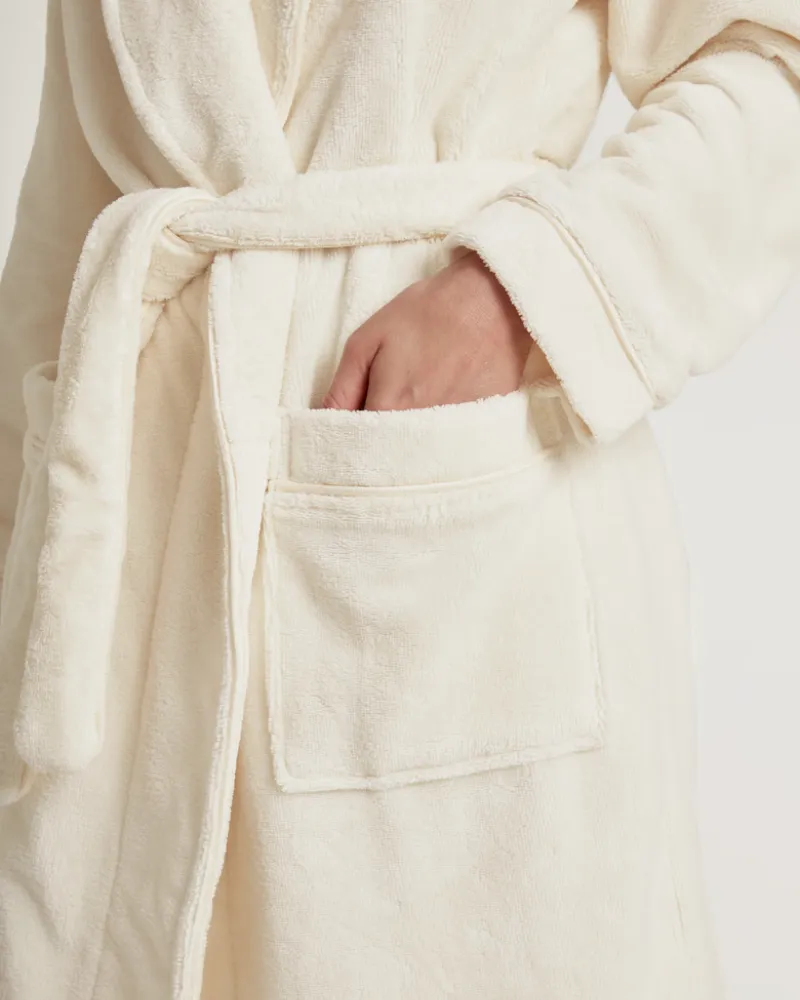 Calida Charm Cream Lounge Knee Length Bathrobe
