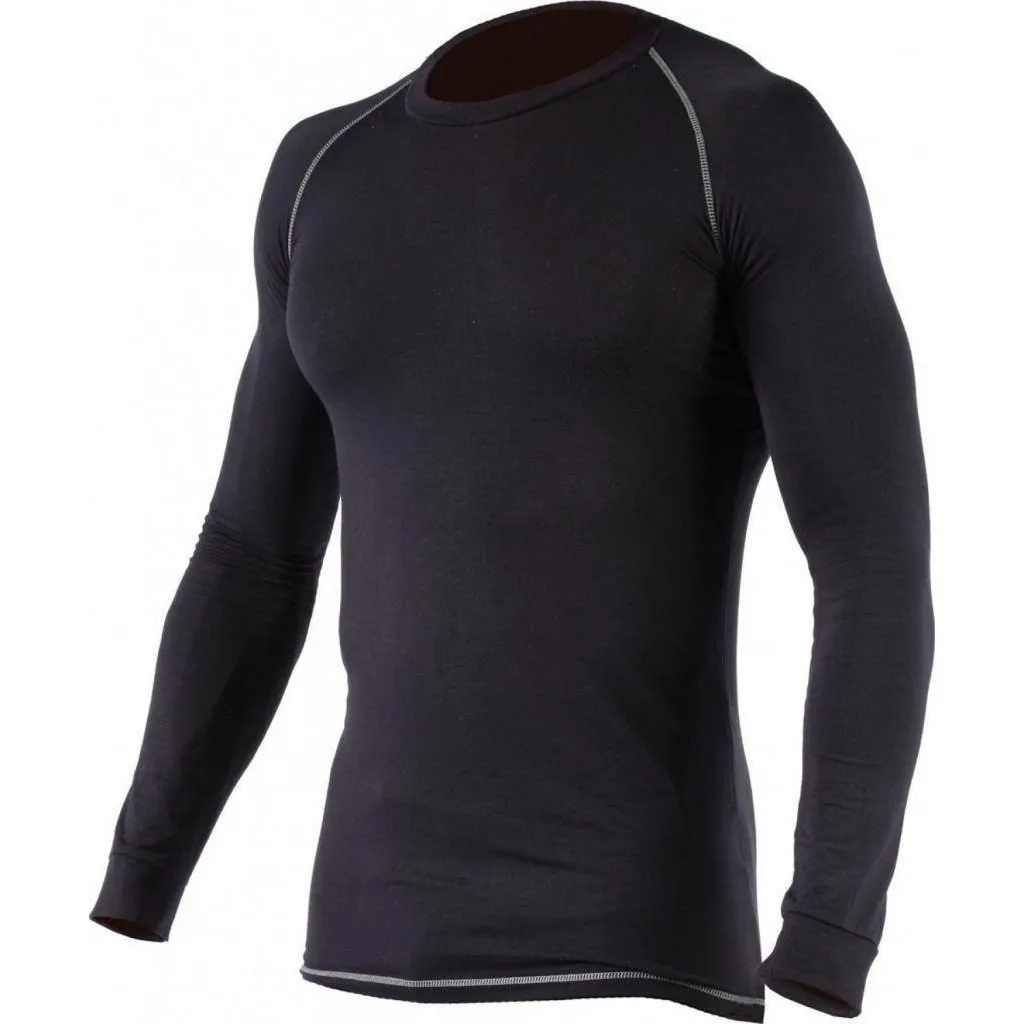 Dickies long sleeve black baselayer thermal vest top WD124 TH50100