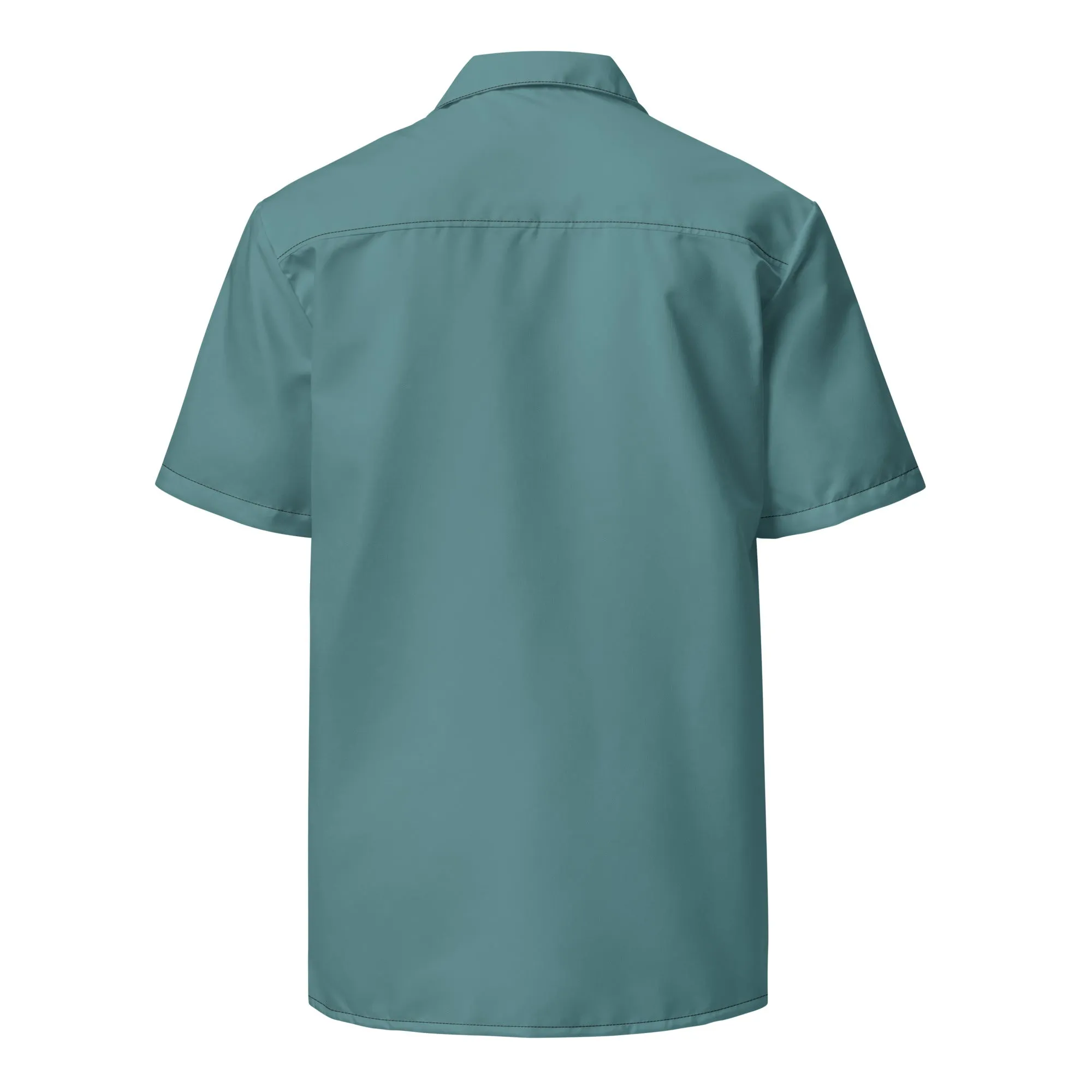 Labelless Ocean Green Button Down Camp Shirt