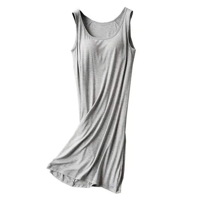 Ladies Sleeveless Mid-long nightdress