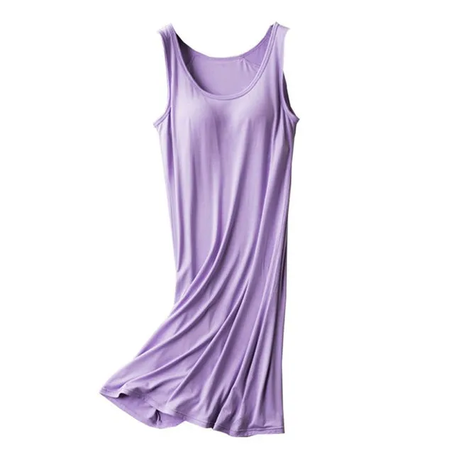 Ladies Sleeveless Mid-long nightdress