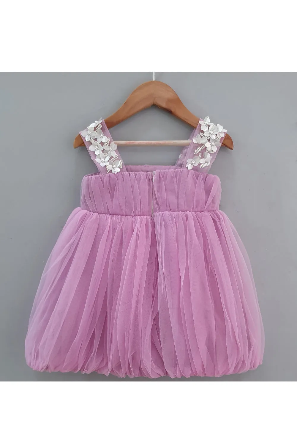 Lavender Net Sleeveless Dress
