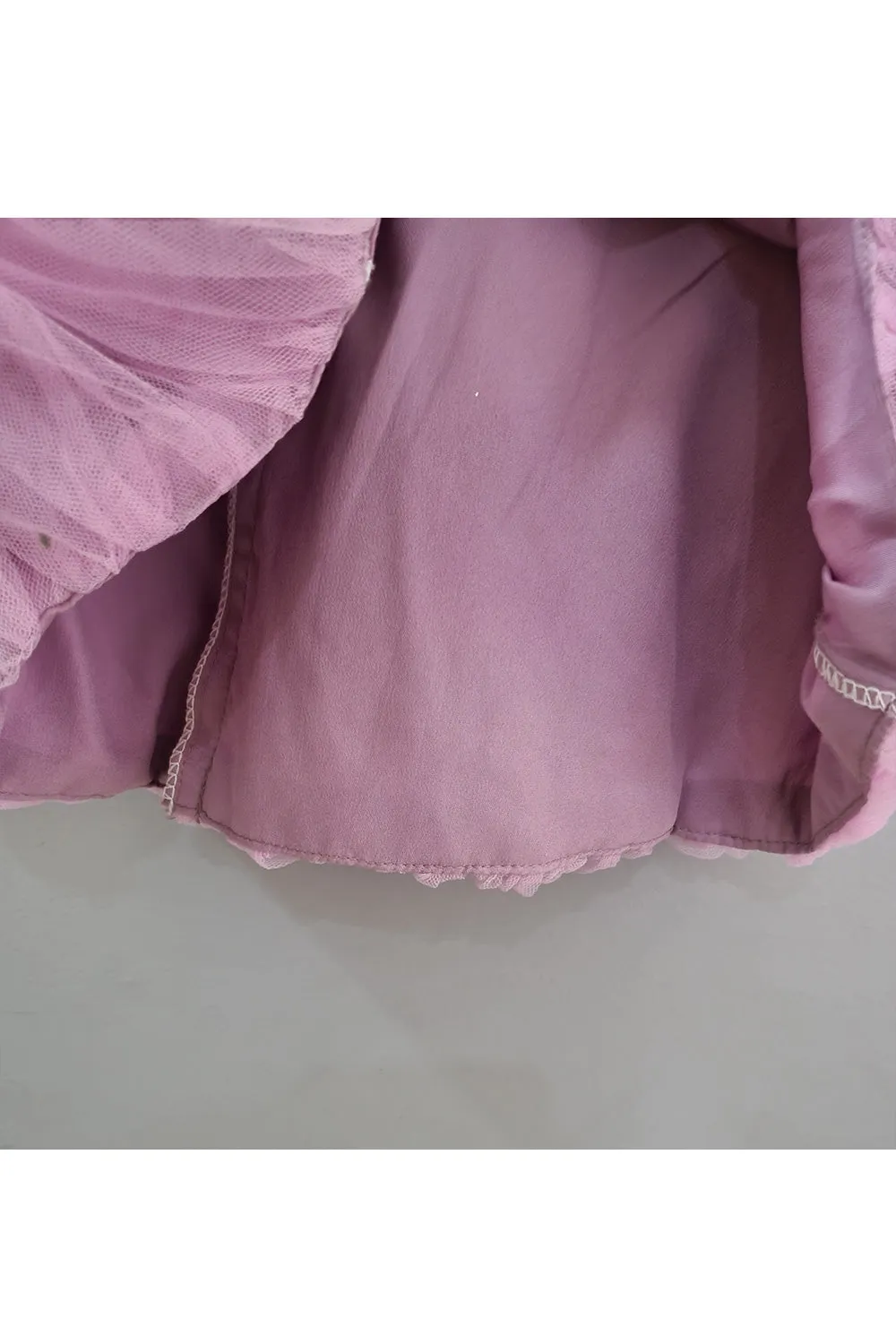 Lavender Net Sleeveless Dress