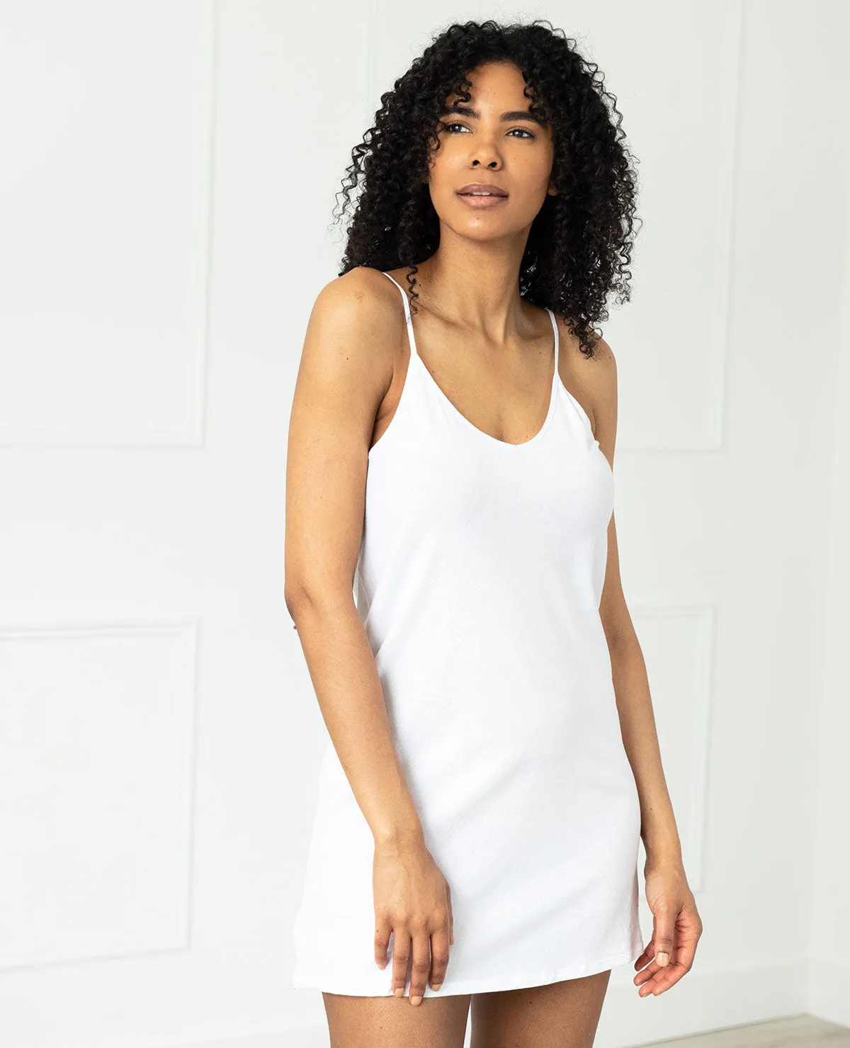 Organic Cotton Slip White