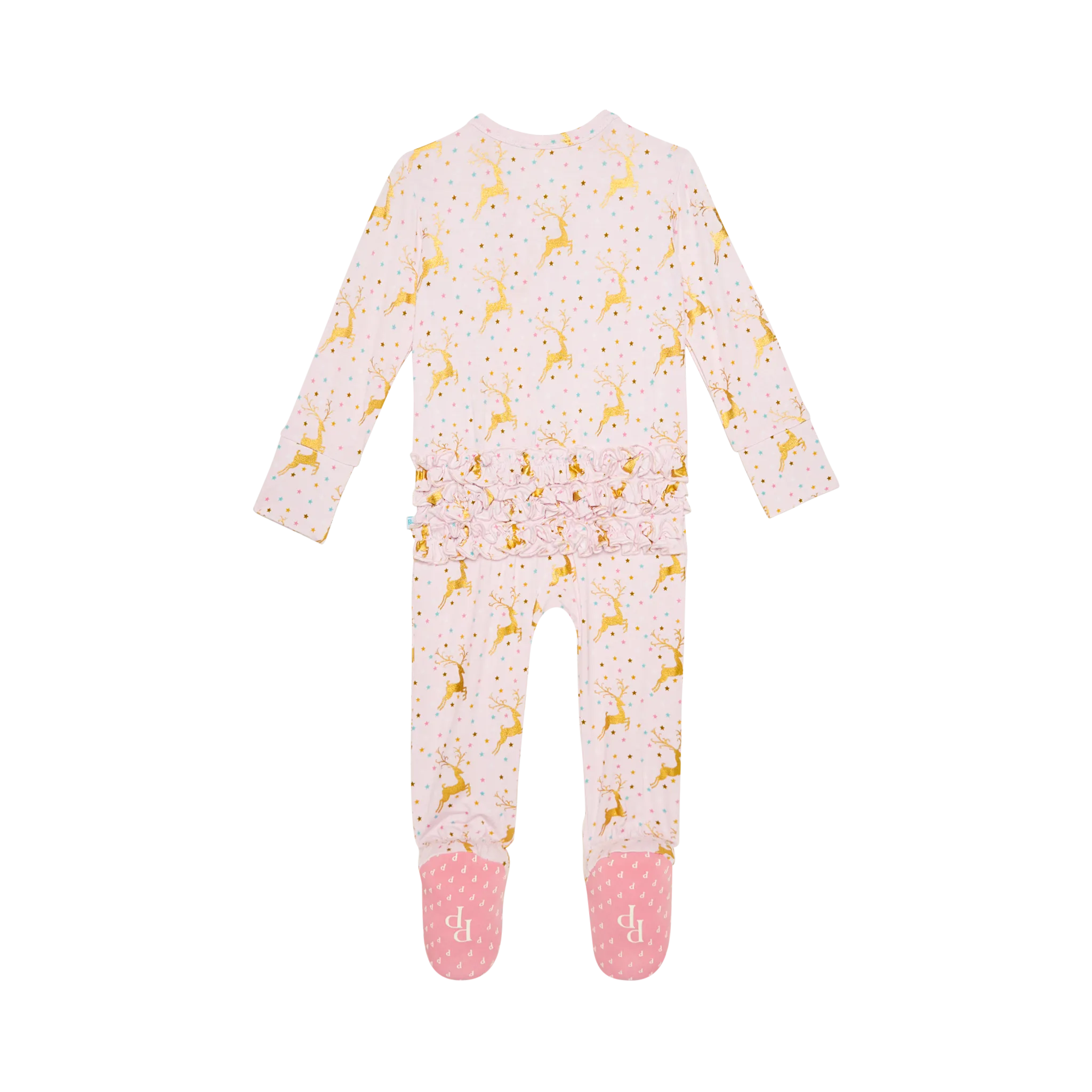 Ryleigh - Footie Ruffled Zippered One Piece