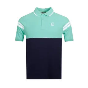 Sergio Tacchini Cambio Polo Shirt Pool Blue/Maritime Blue/White