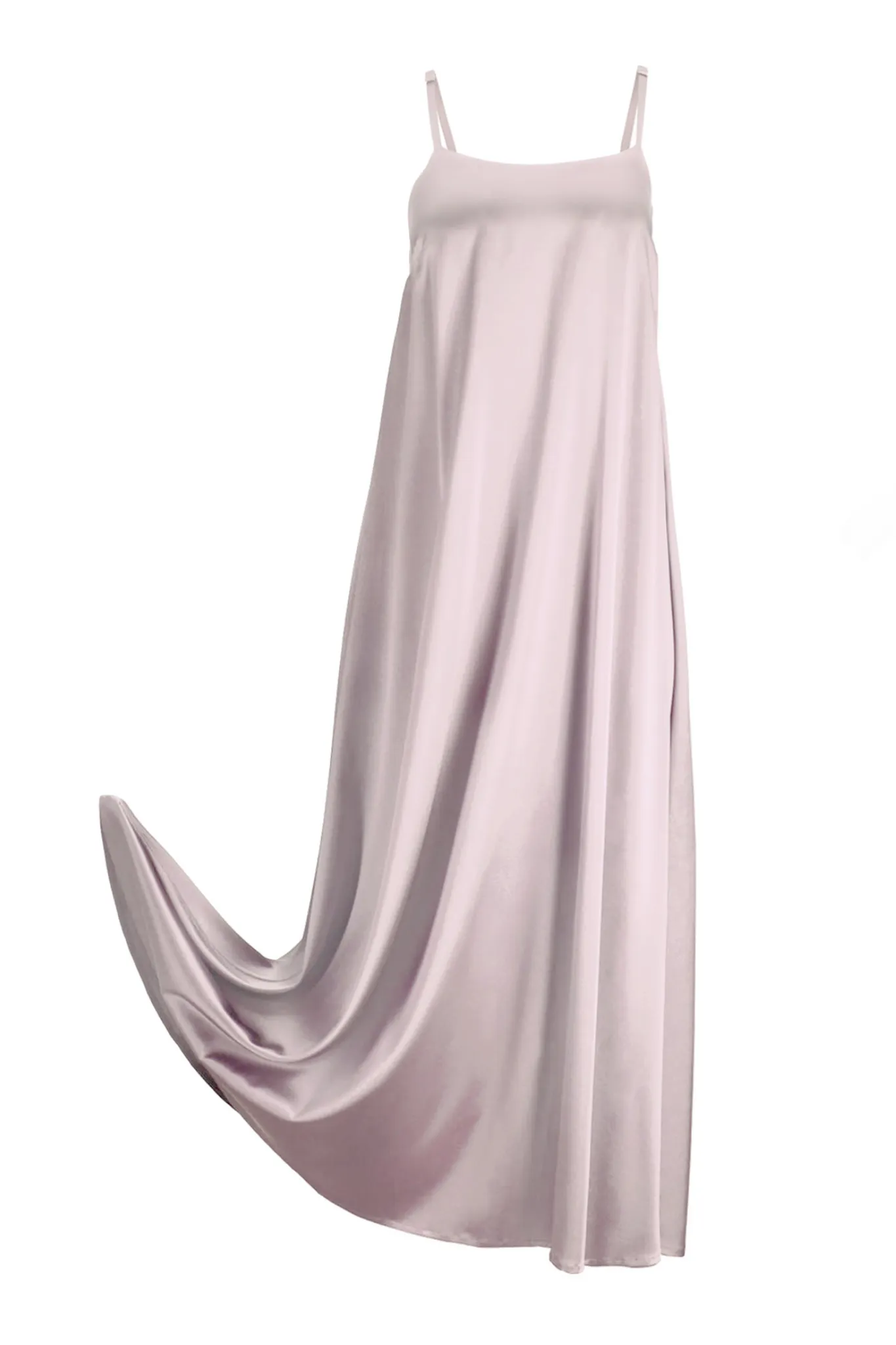 Silk Maxi Dress 'Aphrodite' in Champagne Pink