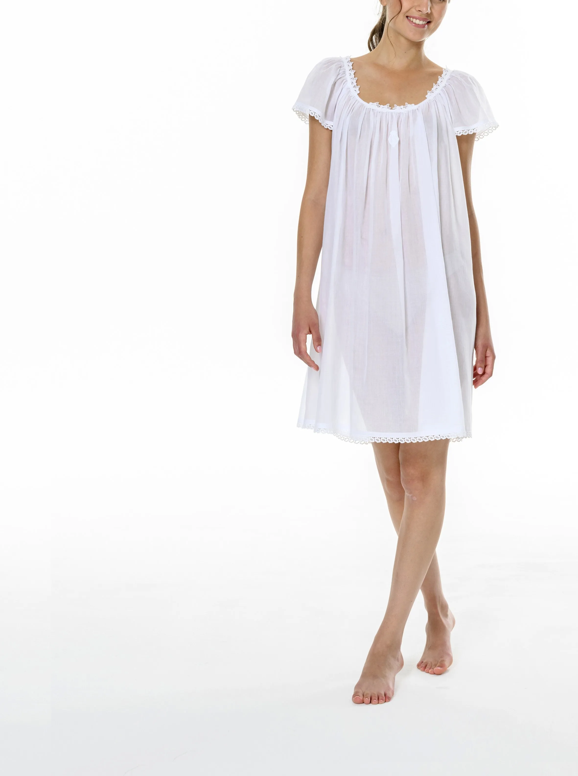 Vanessa Short Sleeve Nightdress (In stock, 3-day dispatch)
