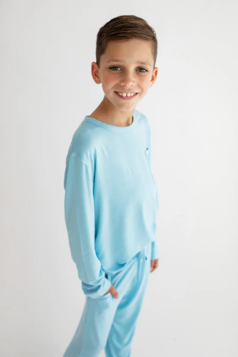 Will be Remembered Pajamas - Light Blue - Final Sale