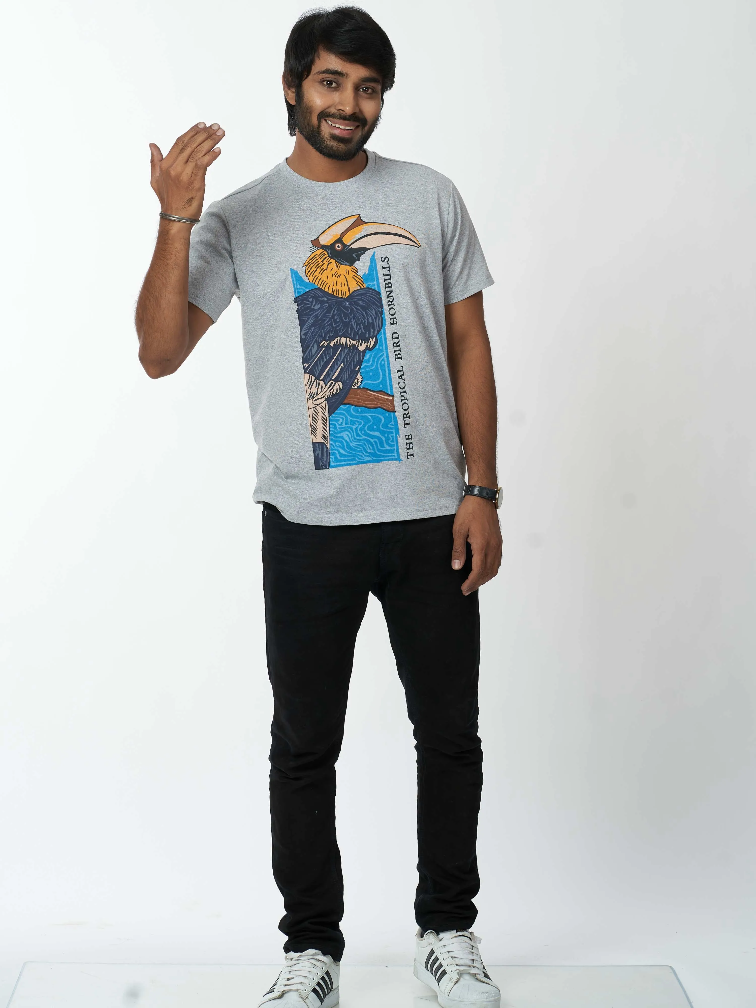 Woodpecker Men's casual cotton T-Shirt